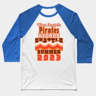 SEATTLE SEAFAIR RETRO SUMMER 2023. Baseball T-Shirt